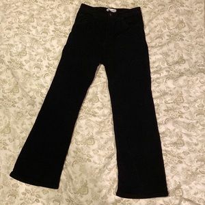 Size 4, Zara Jeans, Cordaroy, black, great quality, high waisted, wide leg